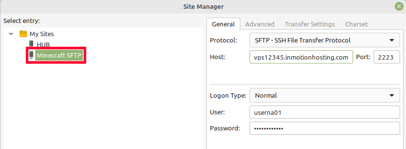 FileZillaSiteManagerConnect.png