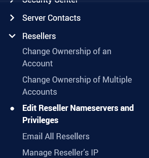 WHMEditResellerNameserversandPrivileges.PNG